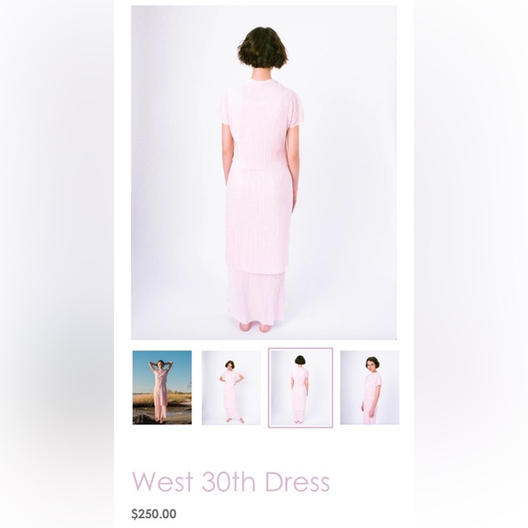 Anthropologie Flapper Maxi Dress Pink - Picture 2 of 4